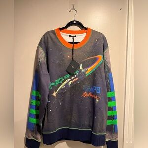 Balmain Oversized Spaceship Sweatshirt (Size: XL)